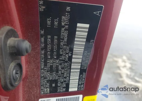 2016 Toyota Sienna Xle z USA, uszkodzony, nr VIN 5TDDK3DC0GS141157